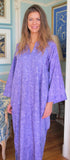 Mimi Purple Long Cotton Kaftan | Pure Cotton Kaftans UK | Tuttabankem